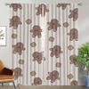 Elegant Room Curtains for Camera Christmas Halloween Decoration Partition Living Room Curtain Shades Kitchen Curtains 2 Pieces