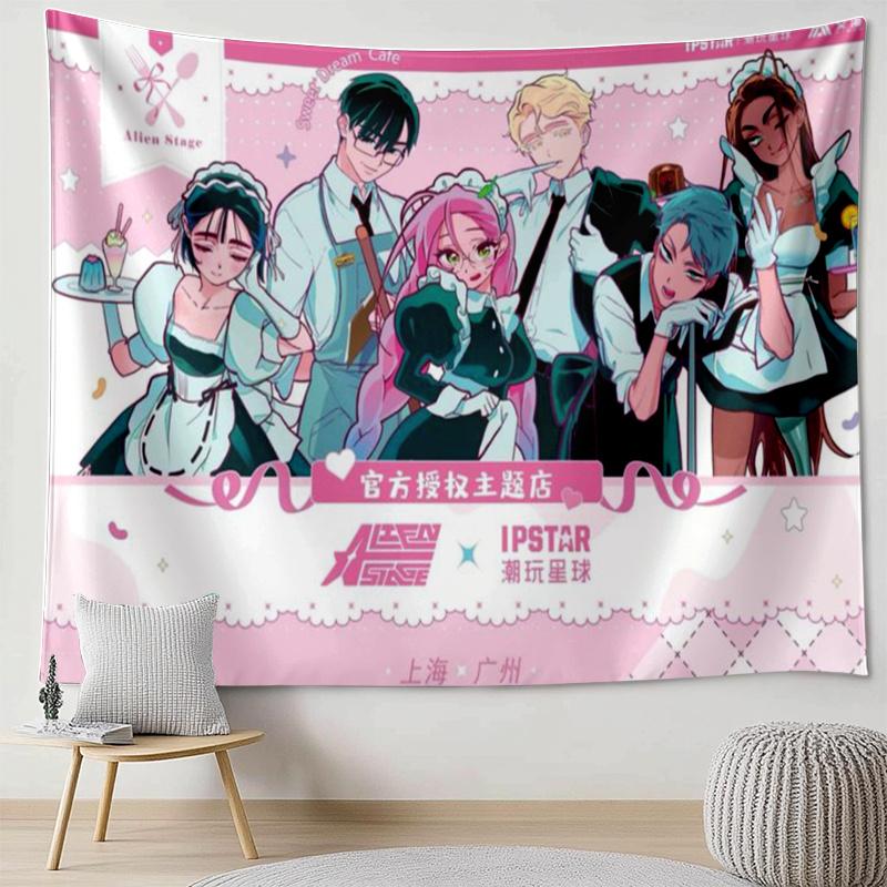 Themed Tapestry Anime Cosplay Exhibition Theme Store Atmosphere Tapestry Room Decoration