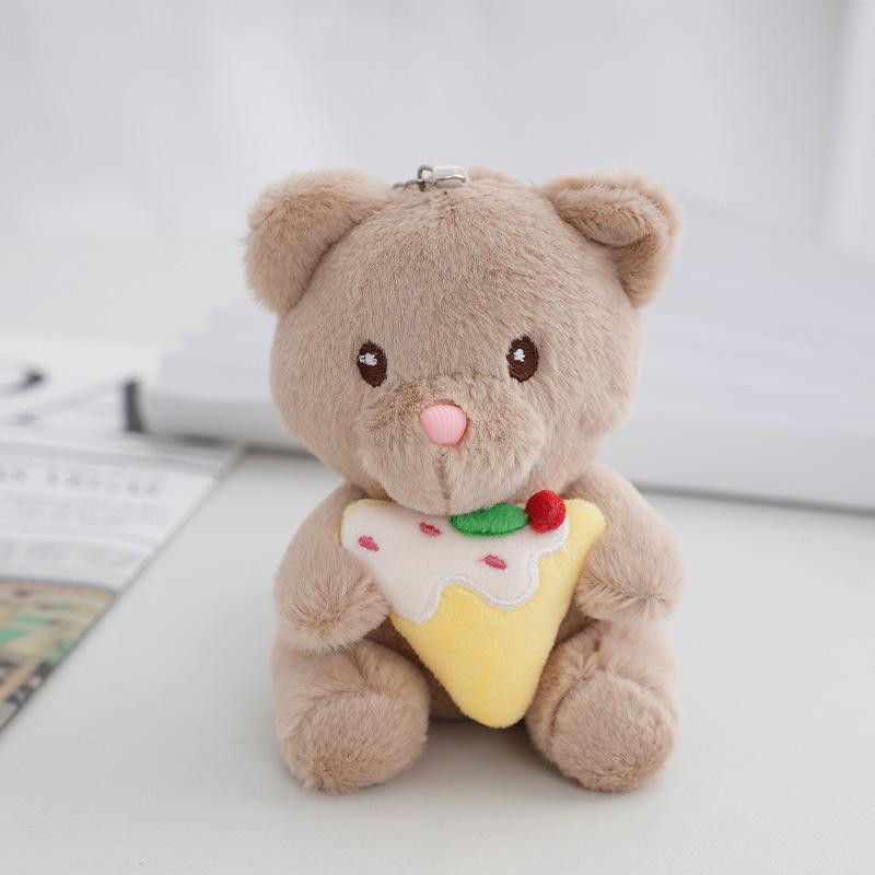 Bear Plush Innovative Keychain Unique Sitting Animal Toy With Soft Touch And Charm
