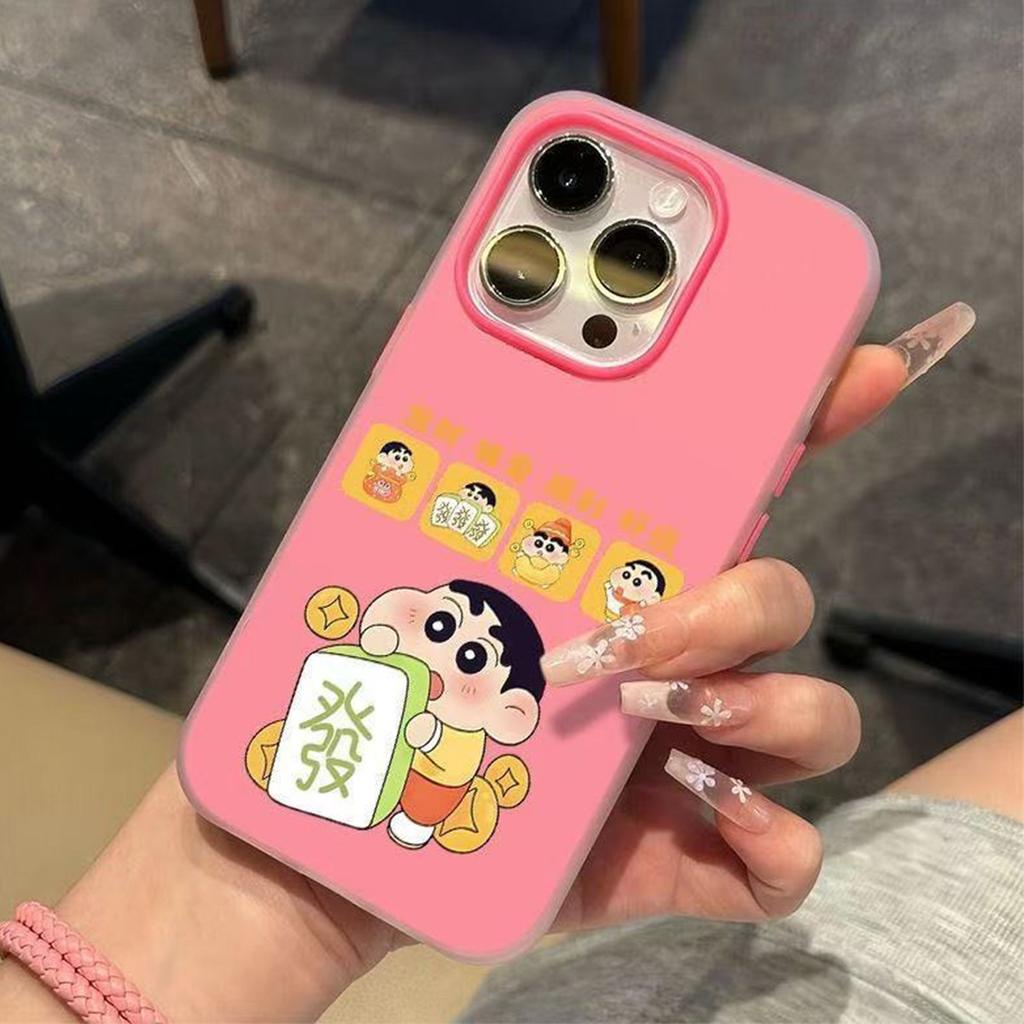 Jelly 2-in-1 Phone Case Ins New Phone Case Holder Caseti for Apple High-end Feeling Crayon Small New Model