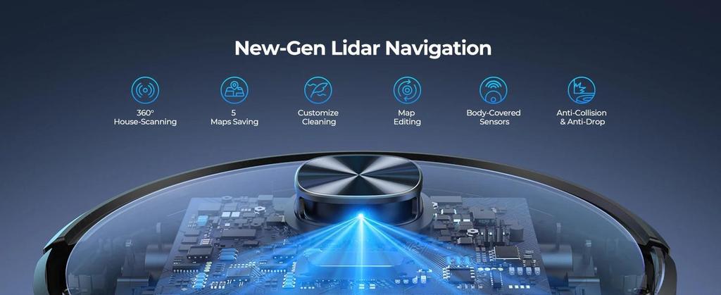 Neuer intelligenter Laresar L6 Nex Saugroboter mit 3500Pa Saugkraft Selbstreinigender Reiniger Hochleistungs-LiDAR-Navigationsroboter Staubsauger für Zuhause