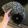 Vysoce kvalitní ručně pletená čepice z peří ve francouzském stylu Dámská Retro Etnický Styl Dutá Volná Čepice