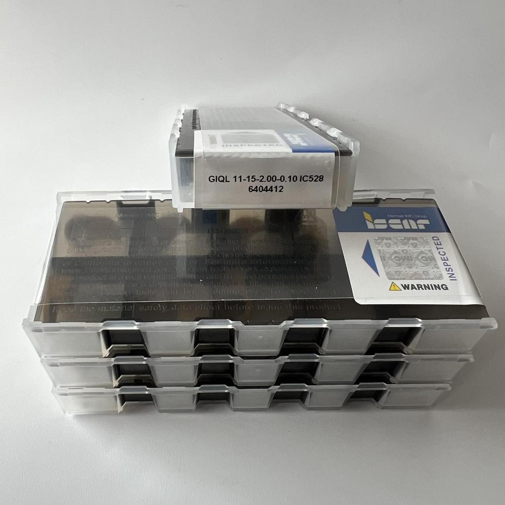 ISCAR / GIQL11-15-2.00-0.10 IC528 / Industrial Indexable Carbide Inserts 10 Pcs