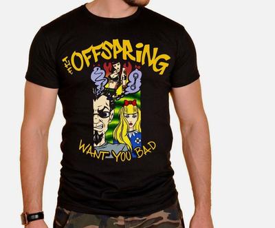 New The Offspring Rock Band T-shirt Black T-Shirt Tee Size S To 45XL Unisex T-Shirt