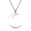 Pentagram keltisk knut hänge stjärna Halsband måne sol Smycken Amulett hantverk 45 cm eller 70 cm lång kedja