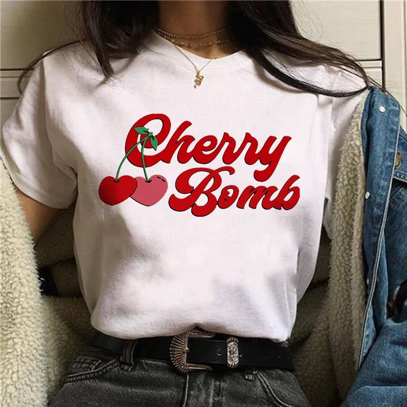 

Футболки Cherry женские аниме японские футболки женские смешные Harajuku одежда 4XL