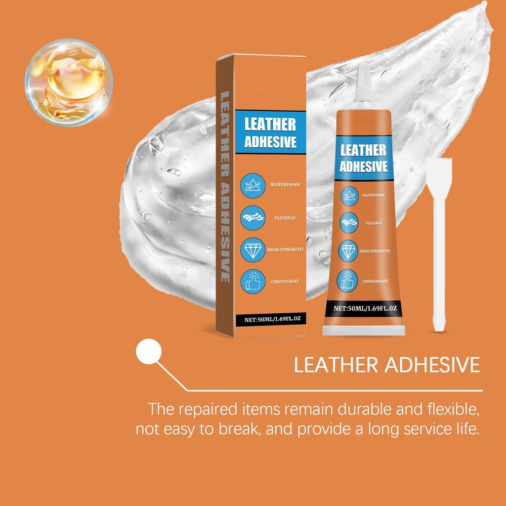 Leather Adhesive, 50ml Transparent Leather Glue, Can Be Used For Sofas, PU Leather, Jackets, Car Seats, Wallets And Other Leather Crafts