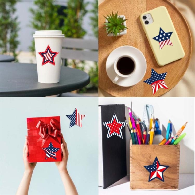 Gift Wrapping Labels Star Shaped Stickers for Sealing Invitation Envelope