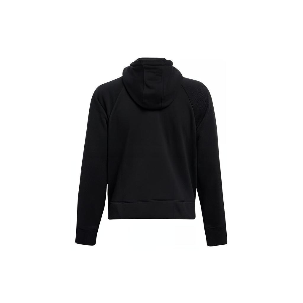 Under Armour Rival Mesh Logo Fleece Lined Hooded Jacket Women Jackets Black 1365845-001