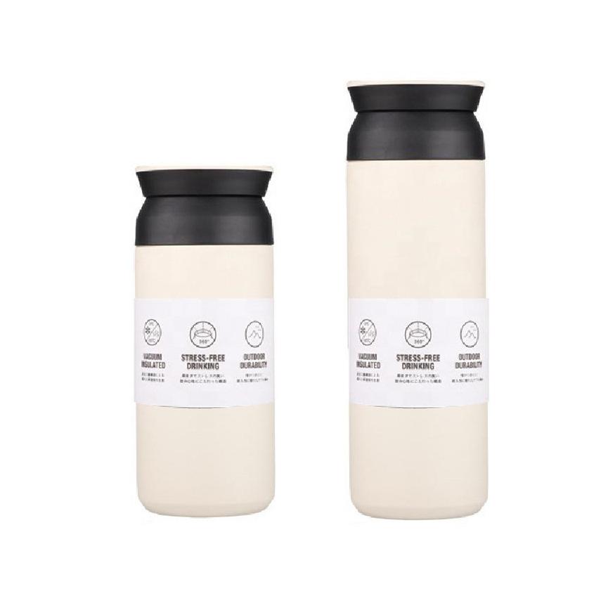 Simple Japanese Stainless Steel High-Value Men'S And Women'S Thermos Cups, Portable Coffee Cups, Car-Mounted Element Water Cups