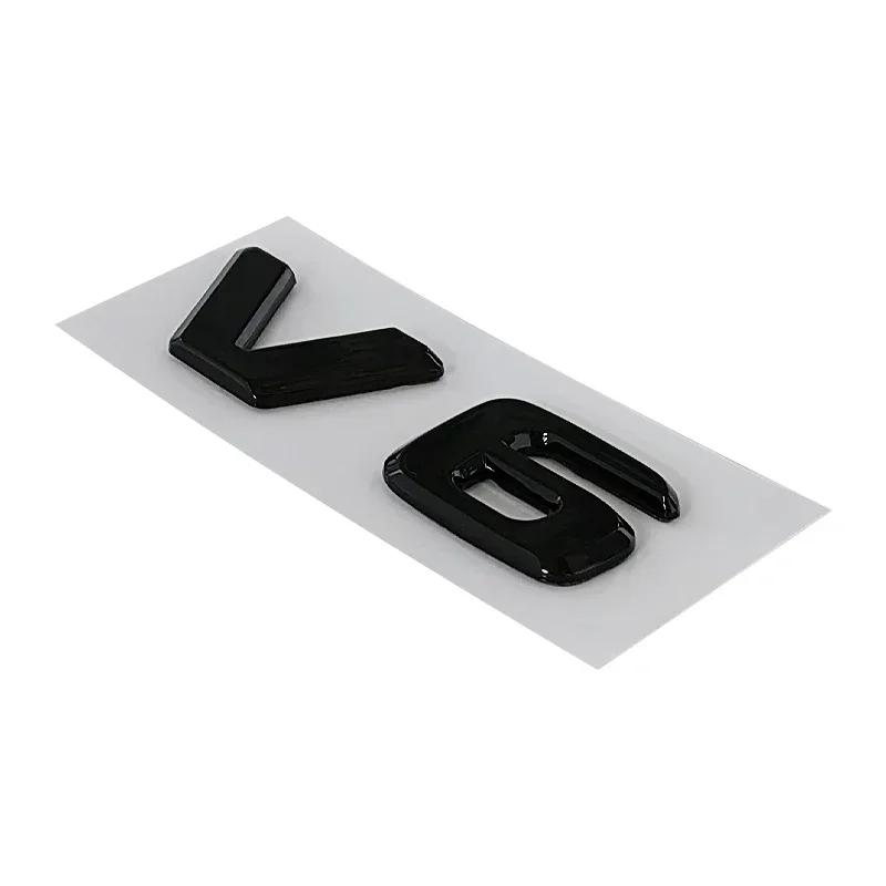 3D ABS Chrome Black Car Trunk Letters For Mercedes Benz Logo Emblem Sticker W204 C280 ML SLK 320 Viano Vito V6 Auto Accessories