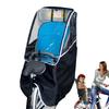 Bike Rear Seat Child Seat Rain Cover With Transparent Window Waterproof Bicycle Child Seat Rain Canopy Rain Cover For Cycling