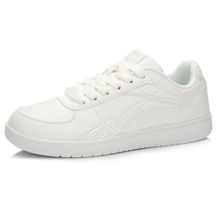 Li Ning Weiwu Fabric Synthetic Leather Comfortable Non-Slip Wear-Resistant Lightweight Low-Top Skate Shoes Unisex Sneakers ALCK065-1