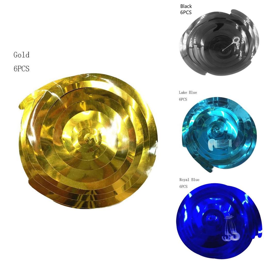 Colorful 6pcs Multicolor Hanging Spiral Swirls Perfect For Birthday And Wedding Party Decor