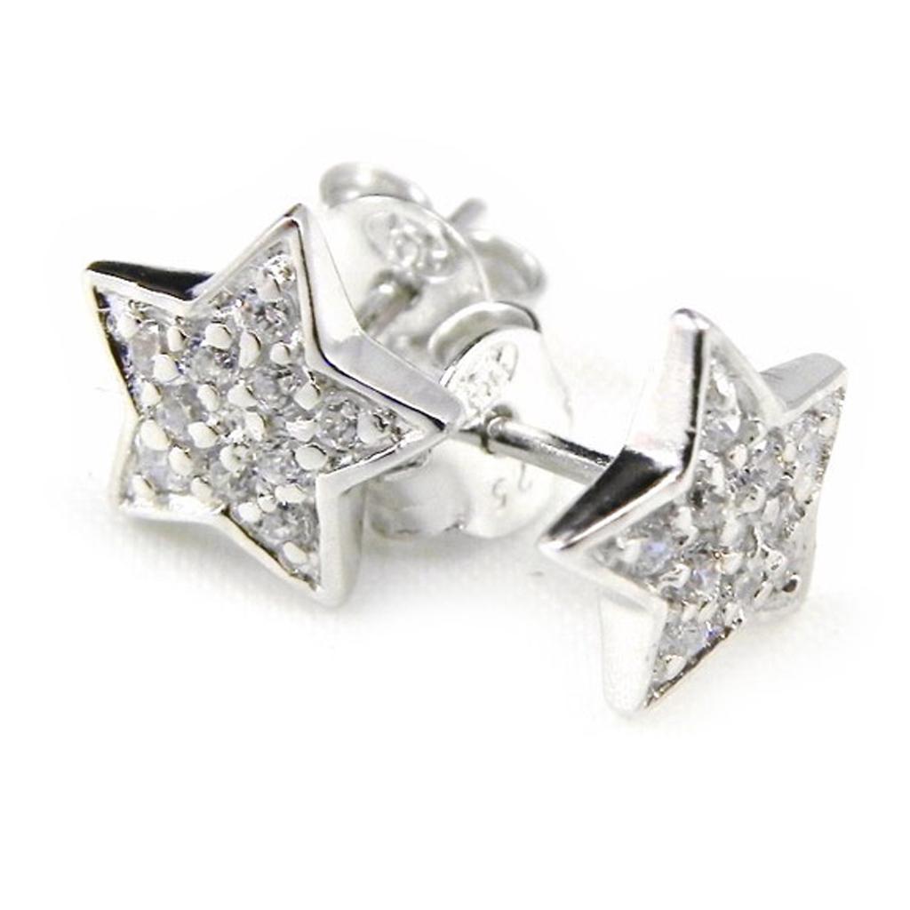 

Les Trésors De Lily [G9009] - Boucles Argent Etoiles