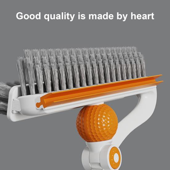 Handheld Multifunctional Crevice Brush Stainless Telescopic Double-Layer Pole Adjustable Length Steel Scrapers Brush Gap