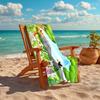 1Pc Jungle Animal Beach Towel, Quick Dry, Multi-Use for Beach Pool Gym Yoga Home Travel, Christmas, Halloween, Xmas Gift M928358