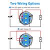 2Pcs Horn Button Switch, 16MM Momentary Push Button Switch LED Metal Horn Speaker for 12V Marine Boat Auto, Blue