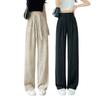 Womens High Waist Drawstring Wide Leg Pants With Polyester Fabric For Casual Summer Wear
