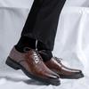 Fashion 2024 New Business Men's Casual Leather Shoes Breathable Soft Sole Anti-slip Wearable Driving Shoes for Men Lace-up Male Sneakers