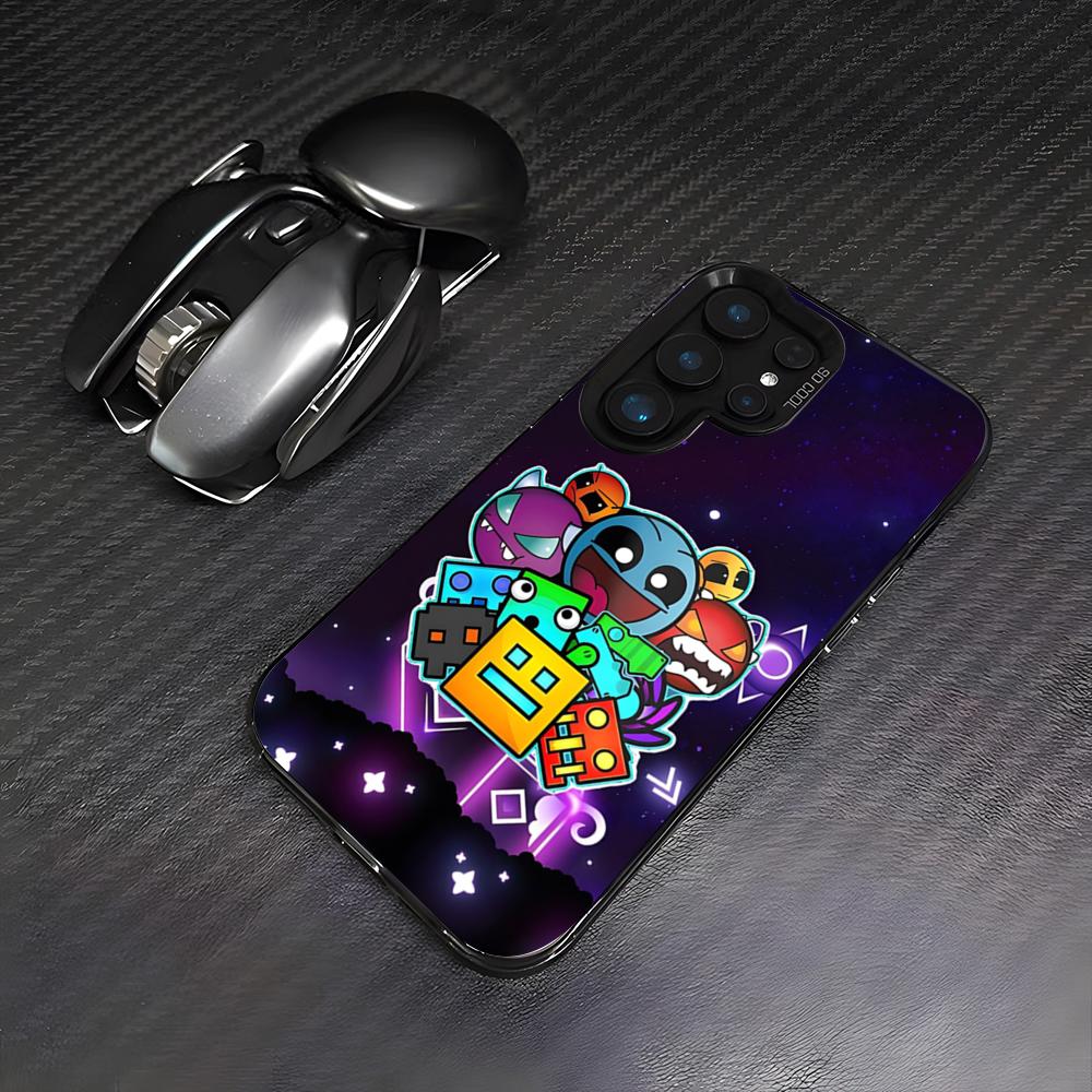 G-Geometry Dash Game Phone Case For Samsung A25 A33 5G A54 A36 A35 A56 A52 A14 Shockproof Colorful Cover
