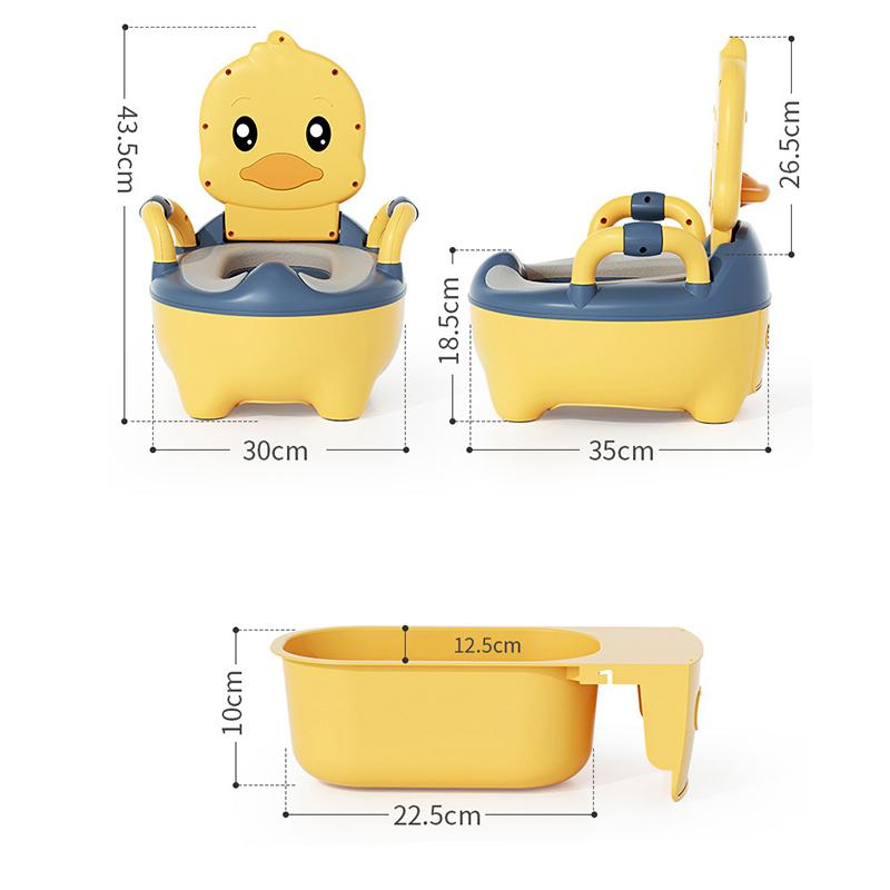 Barnes pottetreningssete Husholdnings andedesign Bærbar hukende muslingskall Armlene Liten bøtte Urinal for barn