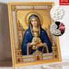 DIY 3D Pearl Diamond Painting Art Set Religious Mother Mary Jesus Home Decor Art Set Wall Art