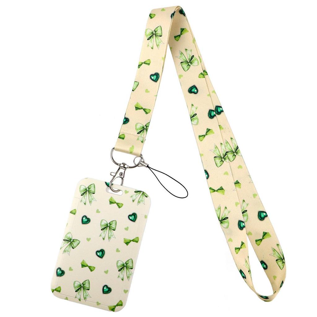 Credential Holder Pink Ribbon Lanyards for Keys Neck Strap For Card Badge Gym Keyring Nurse Accessories