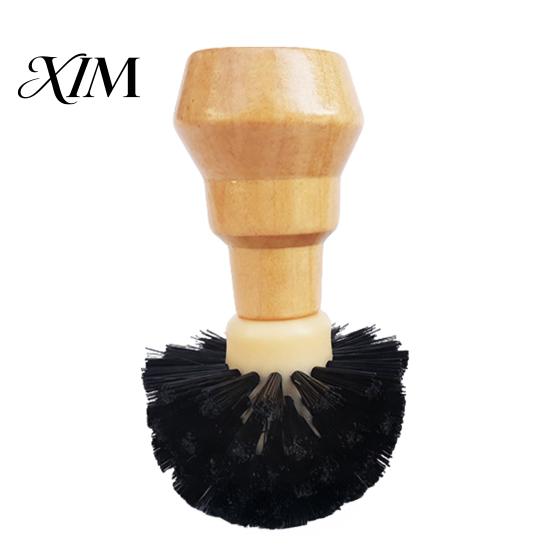 Kitchen Tool for Coffee Lovers Machine Portafilter Basket Cleaning Brush, Soft Bristle with Espresso Brush Wood Handle Corner Barista Essential