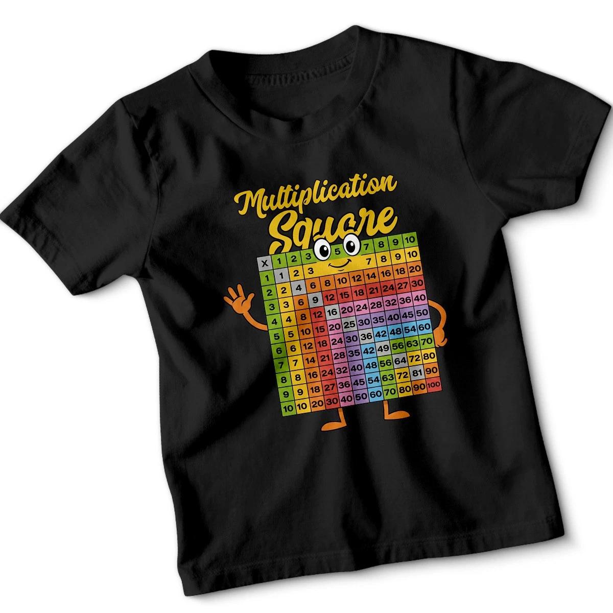 Multiplication Square Mathematics Kids T-Shirt Fun Educational Learning Tee 120