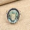 Aqua Apatite Gemstone Handmade Jewelry 925 Solid Sterling Silver Ring For Women