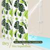 1pc Monstera Leaf Popular Shower Curtain Waterproof PEVA Botanical Bathroom Decor