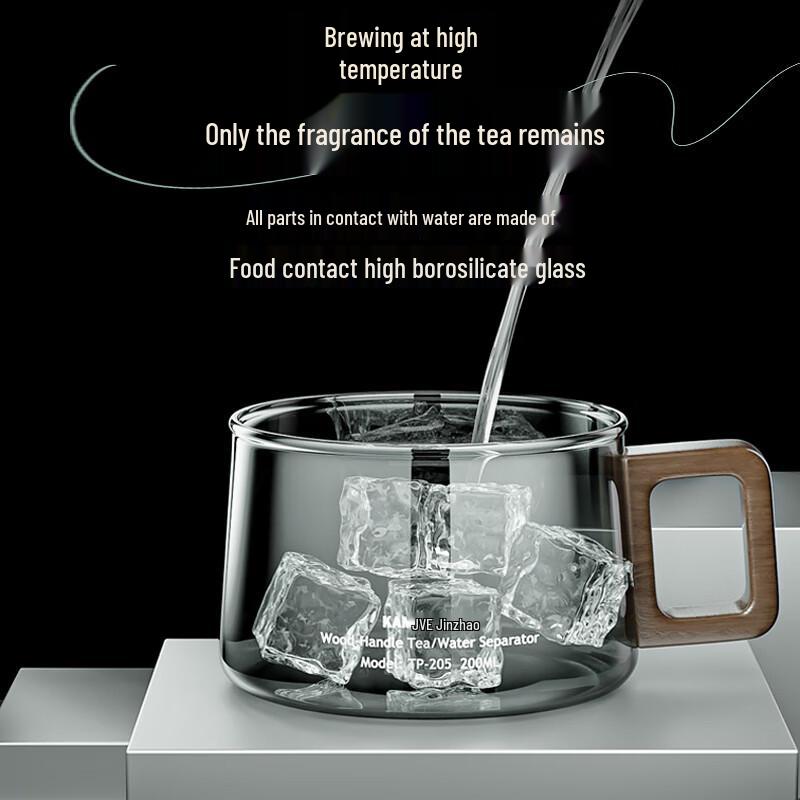 KAMJOVE Glass Tea Infuser Mug & Pot