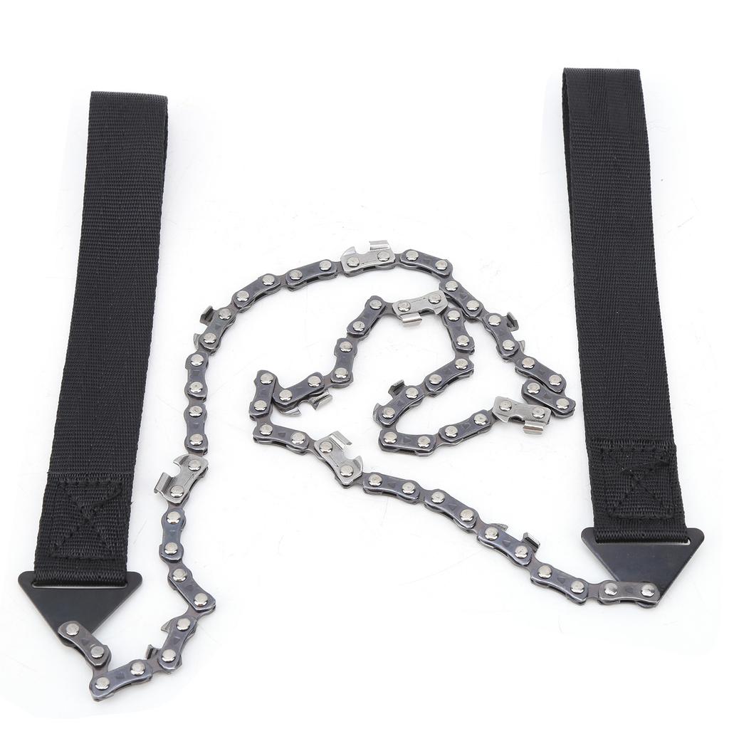 Outdoor Chainsaw 11 Teeth Portable Hand Wire Pocket Ferromanganese Saw for Outdoor Camping Survival