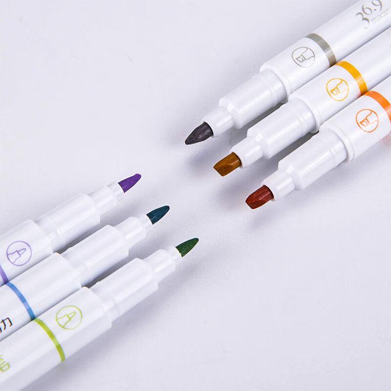 Deli S740 6-Color Dual-Tip Mildliner Highlighter Set