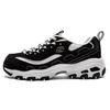Skechers D Lites Low Top Daddy Shoes Black Women's 99999720-BKW