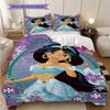 Sweet Fantasy Princess Bedding Set – Rapunzel & JasminePattern printing(1*Duvet Cover + 2*Pillowcase, Without Core),