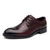 Mens Genuine Leather Oxford Shoes With Brogue Carving Formal Business Dress Office Wear