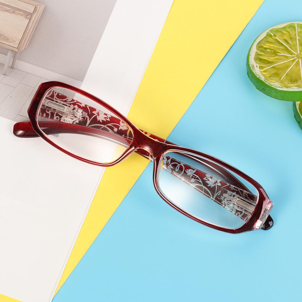 Fashion Flower Print Ultra Light Resin Reading Glasses Women   Men Magnifying Presbyopic Eyewear Vision Care Strength +1.0~+4.0