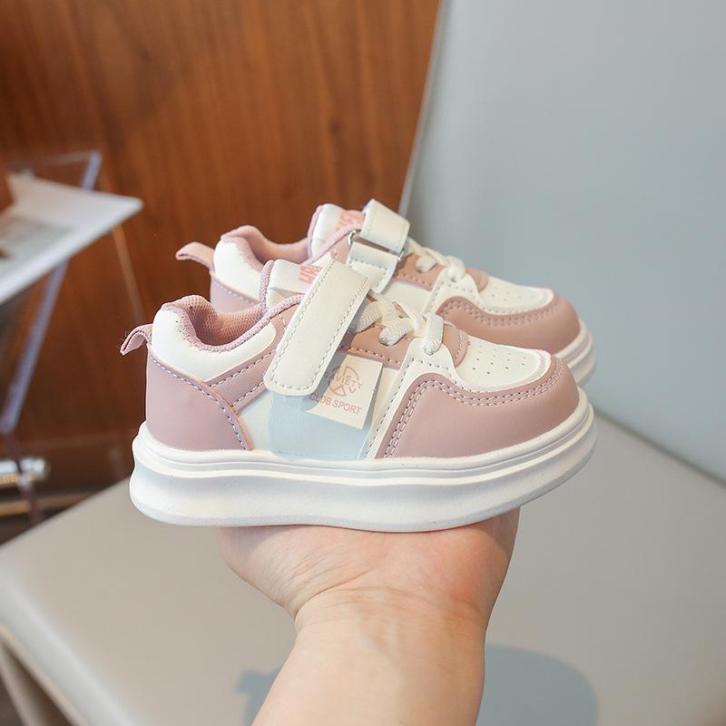 Boys Shoes 2025 New Spring and Autumn Winter Children's White Sports Shoes Leather Casual Girls White Shoes