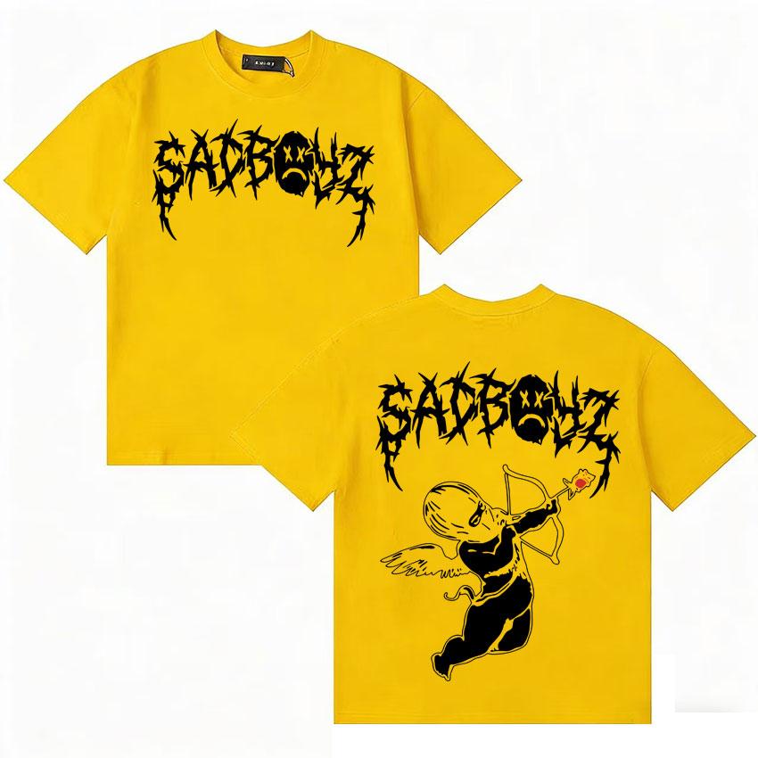 Rapper Junior H Sad Boyz Ya No Quiero Nada T Shirt Unisex Women Fashion Short Sleeve Double Sided Print Pop Oversized Tee Teenagers