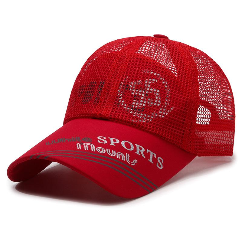 Baseball Cap Women's Men's Hat Mesh Cap Breathable Outdoor Korean Style Trendy Sun Protection Casual Baseball Cap