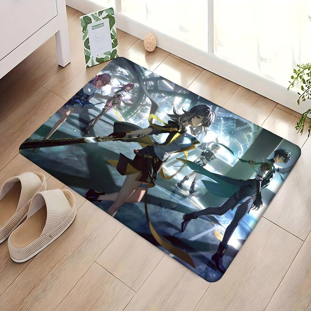 

Honkai Star Rail Floor Mat Soft Anti Skid Bedroom Laundry Room Carpet INS Household Decor 50x80 cm