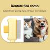 Self Cleaning Cat Brush Pet Grooming Comb with Stainless Steel Dense Teeth Detangling Comb Removes Loose Fur for Dogs Cats Flea