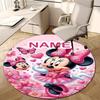 Personalized M-Minnie Round Chair Office Rug - Perfect for Mat, Office Chair & More - Ideal Gift for Birthdays and Holidays