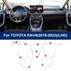 Car Interior Center Console Transparent Pre Cut TPU Protective Film for  RAV4 2019-2023 PPF Anti-scratch Repair Film Refit