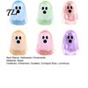 Glowing Ghost Figurines 6PCS Luminous Mini Figures, Miniature Glow in The Dark Halloween Decorations Ornaments, Theme Resin Collections for Party