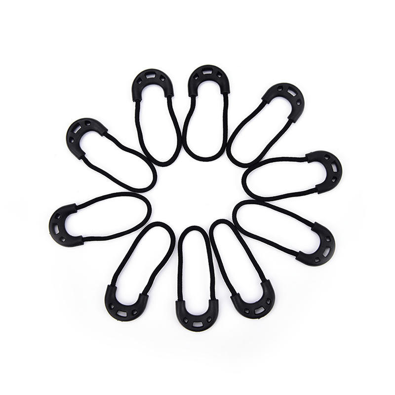 10 Stück Edc Schwarz Reißverschlussanhänger Kordel Seil Für Outdoor Reise Kleidung Rucksack
