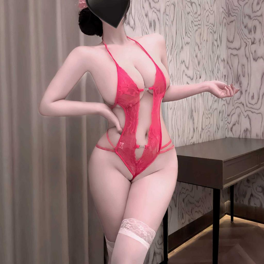 European and American Erotic Underwear, Hot Lace Neck Onesie, Pure Desire To Open the File, Passion Free Pajamas