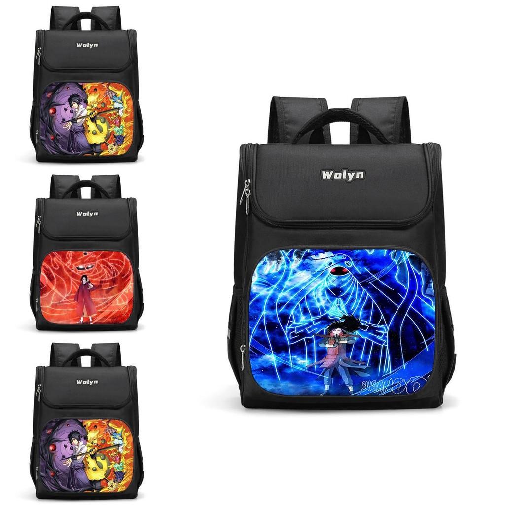 Large Capacity Naruto Sasuke Backpack For Boys And Girls 3d Double Layer